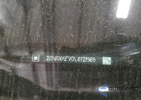 2020 Chevrolet Equinox Lt z USA, uszkodzony, nr VIN 2GNAXKEV0L6121565